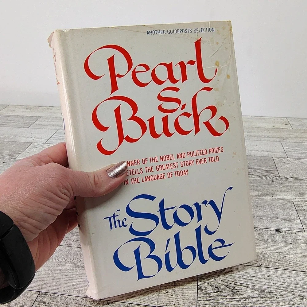 The Story Bible Pearl Buck 1971 Guideposts Selection Vtg Hardcover HCDJ Religion